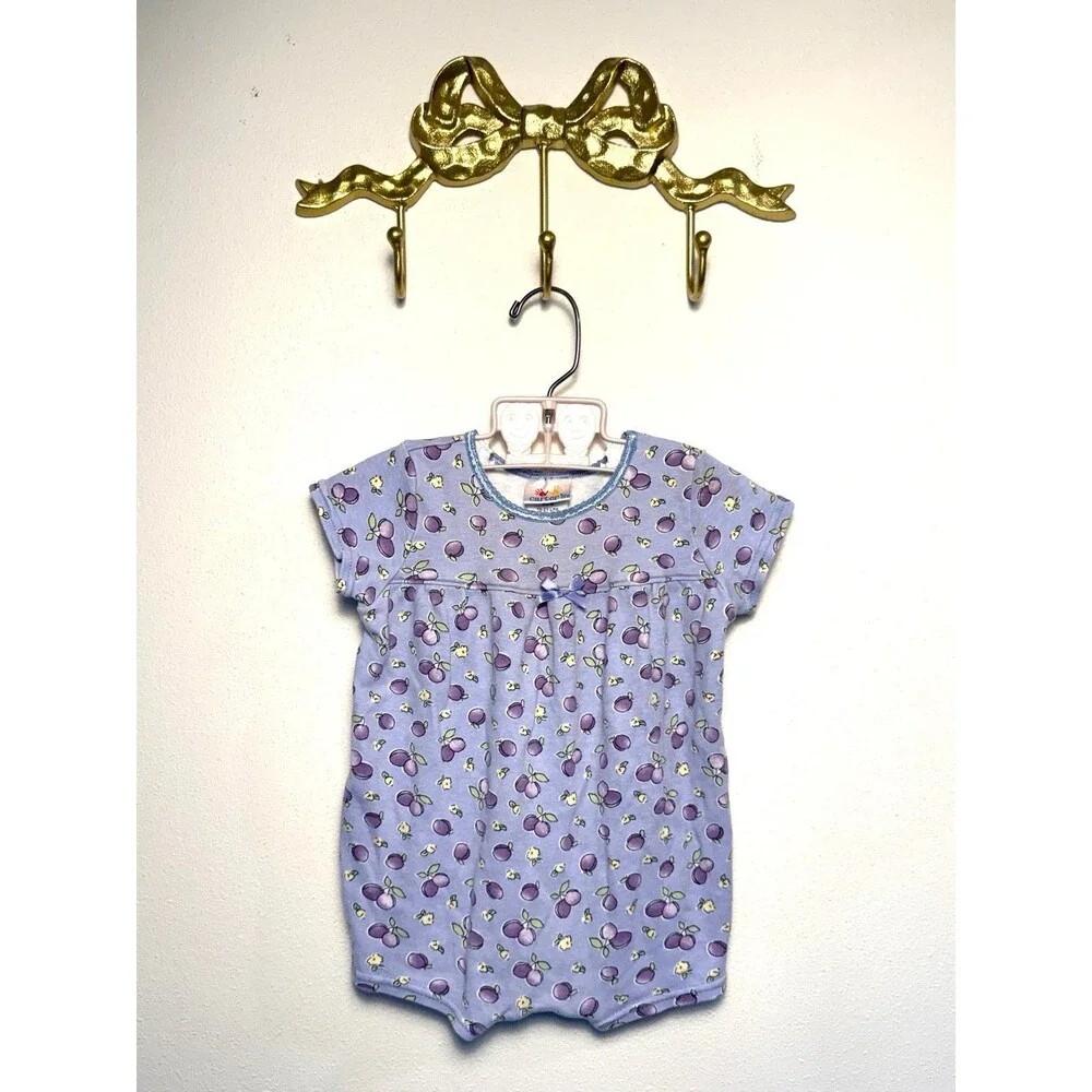 Carters purple fruit romper